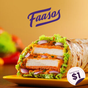 Faasos Wraps and Rolls Only $1